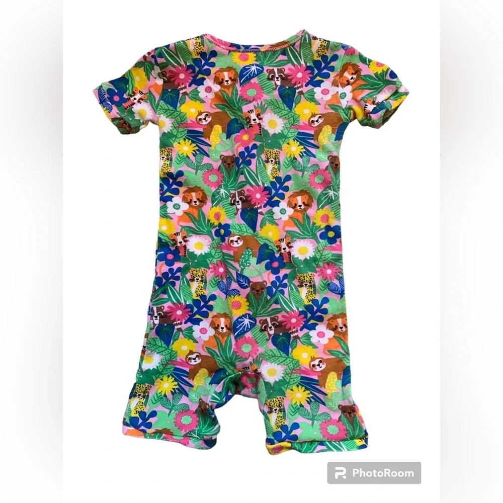 Children’s Place Floral Snug Fitting One Piece Pajamas-12-18 Months Sloth